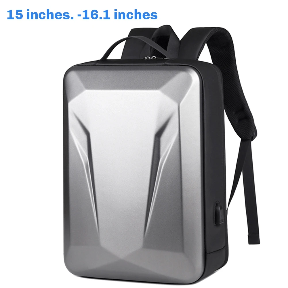 Anti-Theft Hard Shell Laptop Backpack Waterproof Travel Backpack Slim Gaming Computer Bag with Lock Dark Gray 15-16.1In