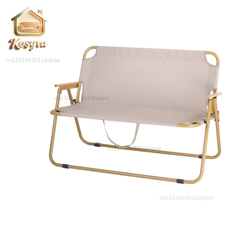 

Casual backrest picnic recliner camping folding chair Convenient beach chair Outdoor double chair
