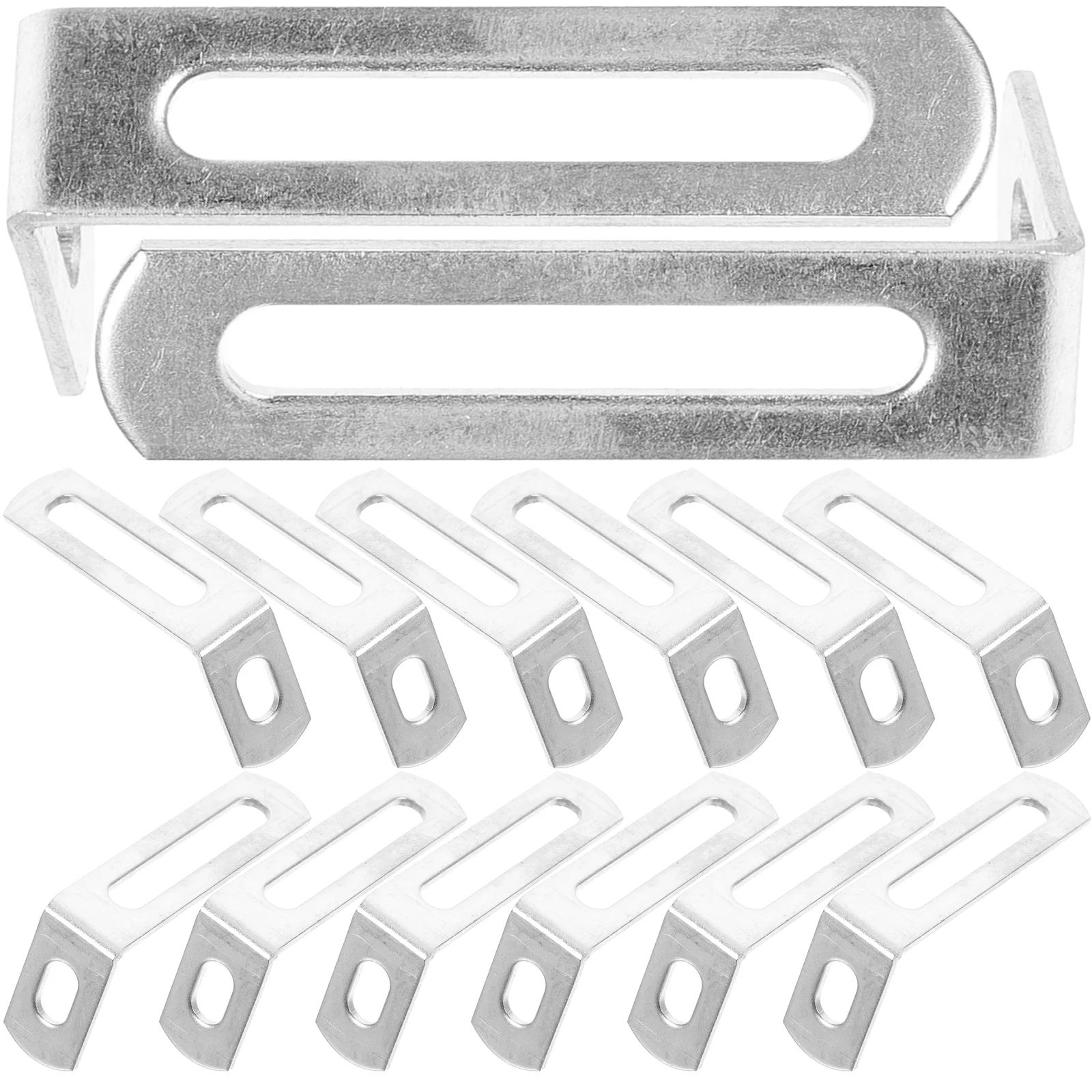 Corner Brackets Slotted Hole Corner Braces Right Angle Brackets Heavy Duty L Brackets Fixed Connector Anti Reverse Plate