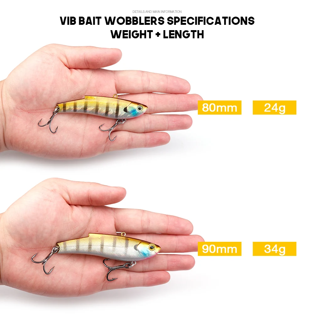 VTAVTA Vibes لصيد السمك في الشتاء 24 جرام 34 جرام غرق الاهتزاز Wobblers ل بايك اليابان كرانكبيتس الصيد السحر VIB الطعم الاصطناعي