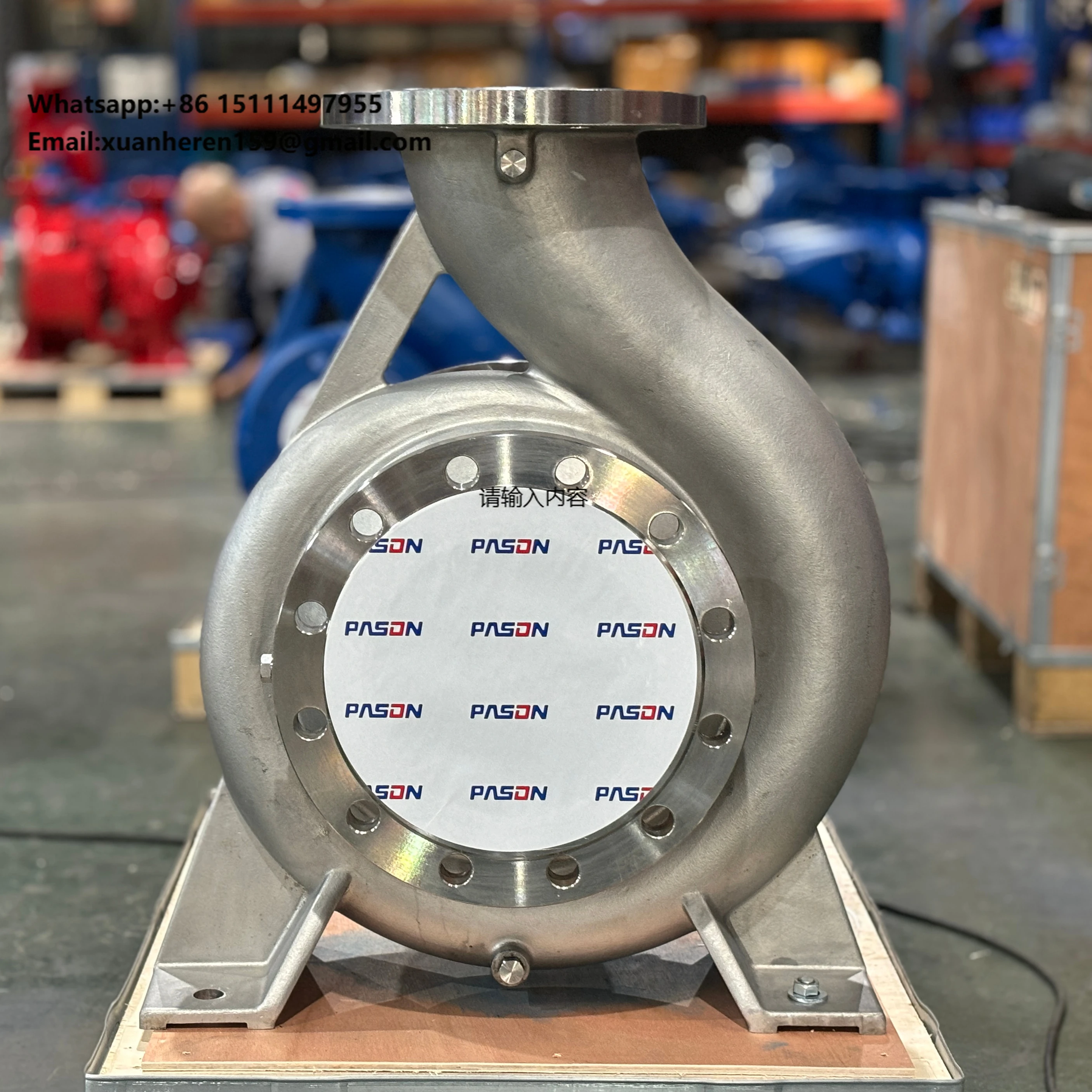 

Hot Sale Large Capacity Marine Industrial Diesel 20hp 30hp 40hp Stainless Steel 4 Inch End Suction Centrifugal Water Pump