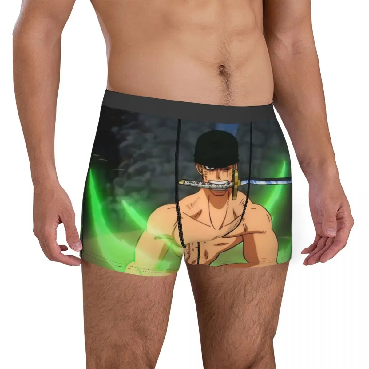 لوفي زورو توني تشوبر أنيمي الملاكمين متعة الملابس الداخلية الملاكم السراويل الكمامة هدية للرجل #3