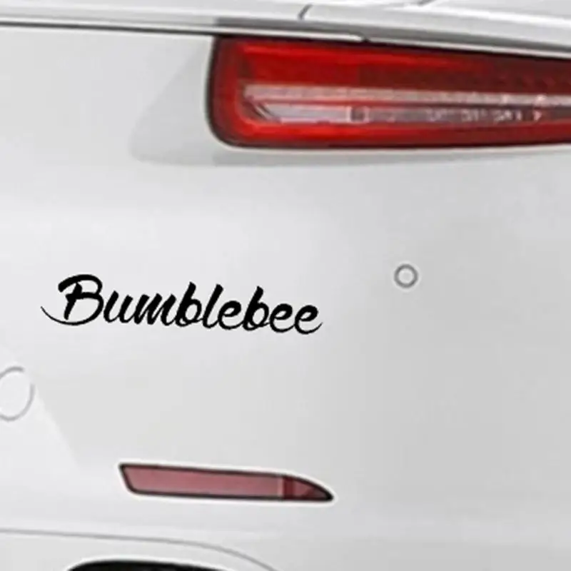 Bumblebee Text Sticker JDM Style Vinyl Car Decal Window Motorcycle Body Decoration Auto Accessory