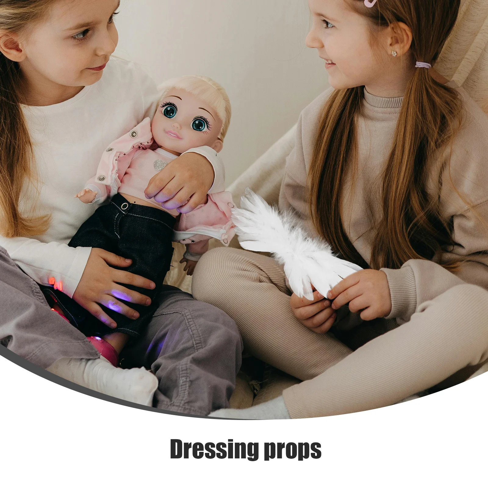 

Wings for Bjd Decoration Exquisite Feathered Wing Accessories Lightweight Comfortable Design Easy to Install