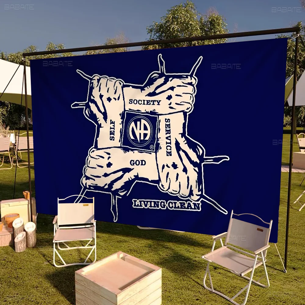 Narcotics Anonymous NA logo Banner INS Style Outdoor Party Decoration Atmosphere Flag