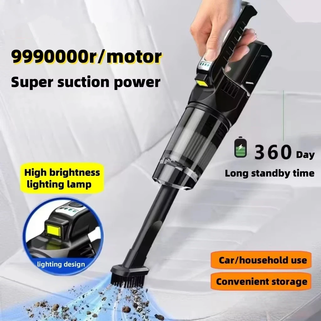 

Беспроводной пылесос для дома и автомобиля с мощной силой всасывания, ручной пылесос для ковров, окон, щелей и пазов