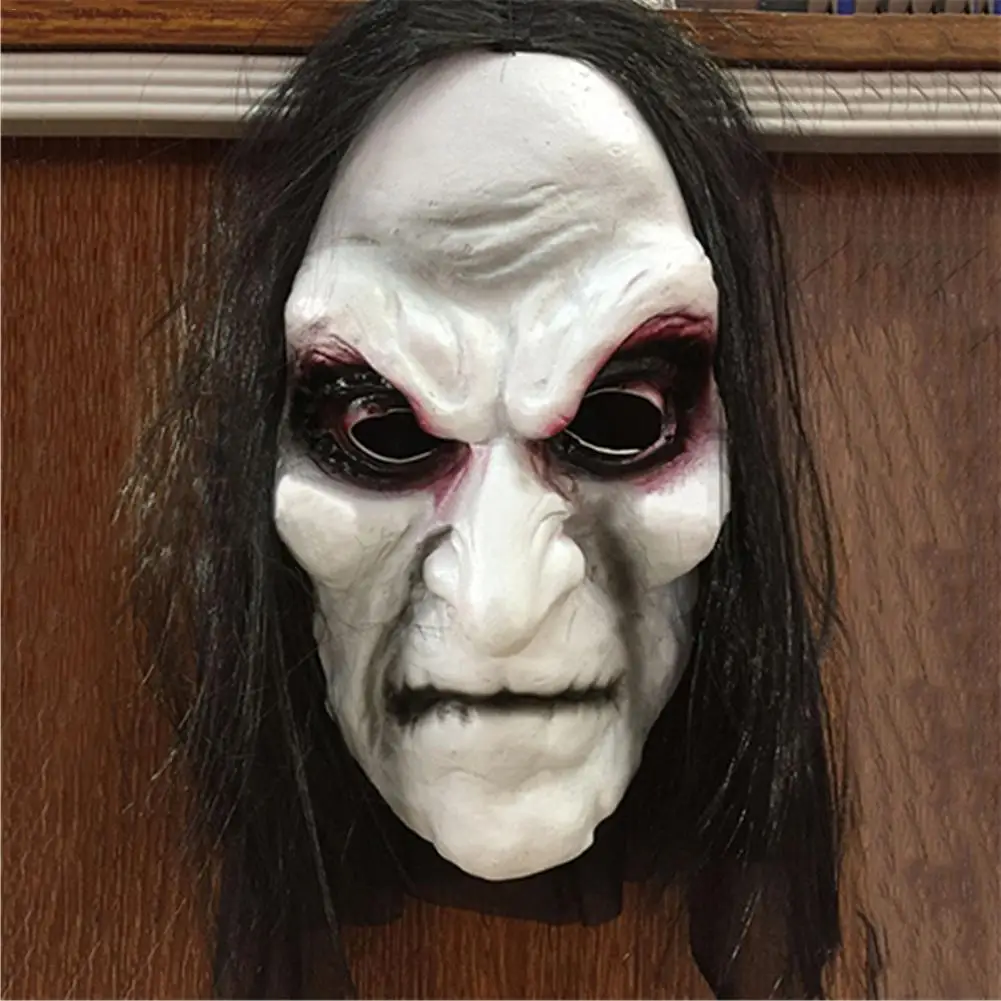 Halloween Zombie Maske Requisiten Grudge Geist Absicherung Zombie Maske Realistische Maskerade Halloween Maske Lange Haar Geist Scary Maske