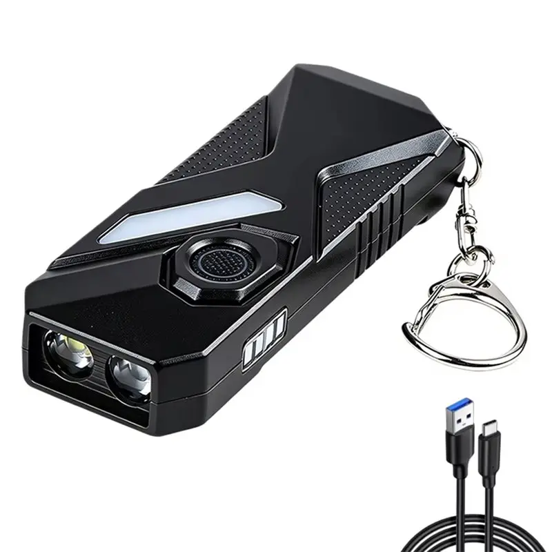 AB34-Outdoor Colorful Detection Lamp Atmosphere Keychain Lamp Outdoor Flashlight