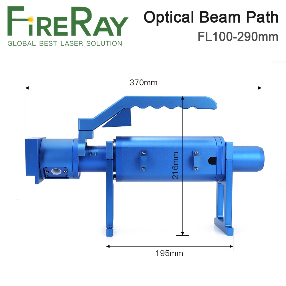 Lunghezza focale portatile 100-290mm del percorso leggero tenuto in mano del percorso del fascio ottico di Fireray per la sorgente Laser del Raycus IPG della testa dell'analizzatore di Galvo