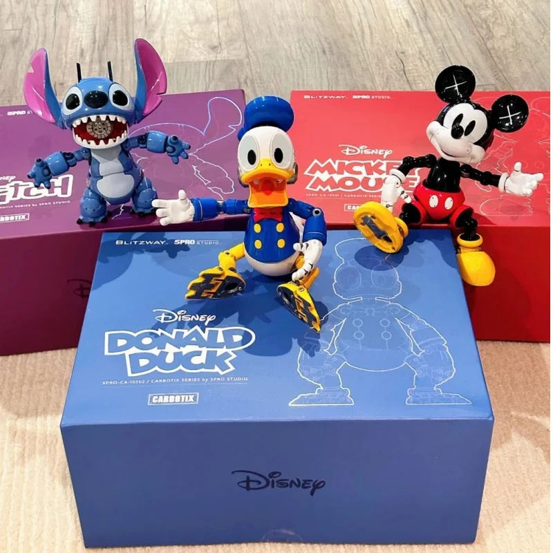 

Genuine Disney Blitzway Mickey Donald Duck Alloy Movable Mechanical Action Figuredesktop Ornament Decoration Toy Festivel Gift