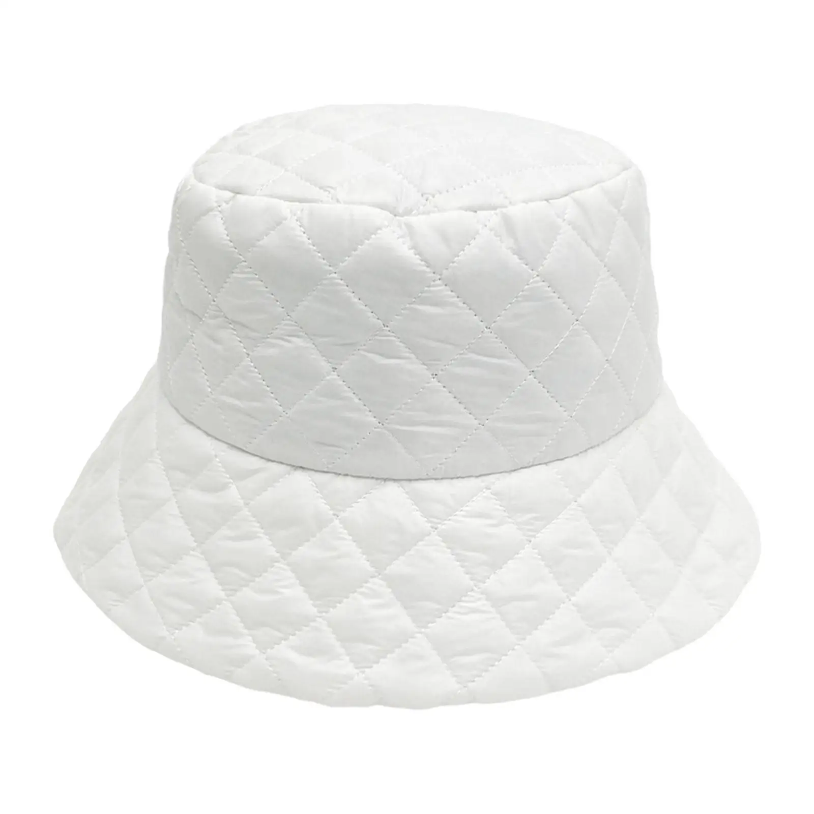 Winter Bucket Hat Stylish Lightweight Quilted Filled Headwear Soft Comfortable Warm Hat Fisherman Cap for Girls Adults Men Women