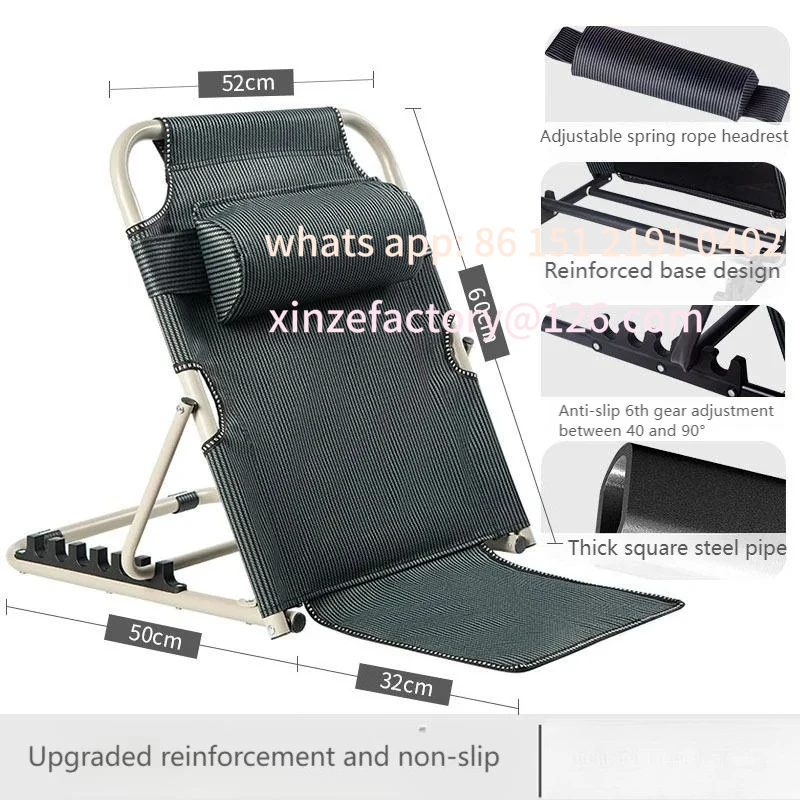 Customizable Adjustable Lazy Sofa Support for Dormitor Multi-Position Bed Recliner Chair- Foldable