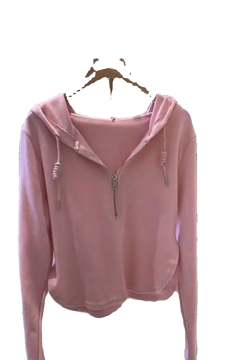 Spring Autumn Women's Casual Hooded T-irt Ladies Hoodies Sweet College Sle Long Sve Polyester Fiber Straight Cut pe