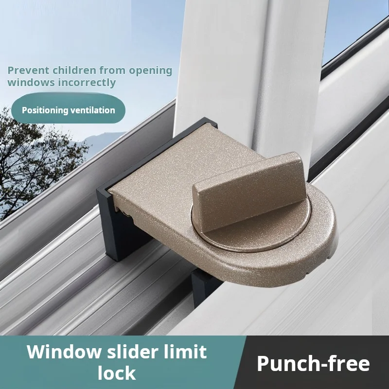 

Ограничитель окна, предохранительный замок, пряжка, открытие окна, двухтактный детский противоугонный экран без перфорации, оконный замок, защитная фиксация