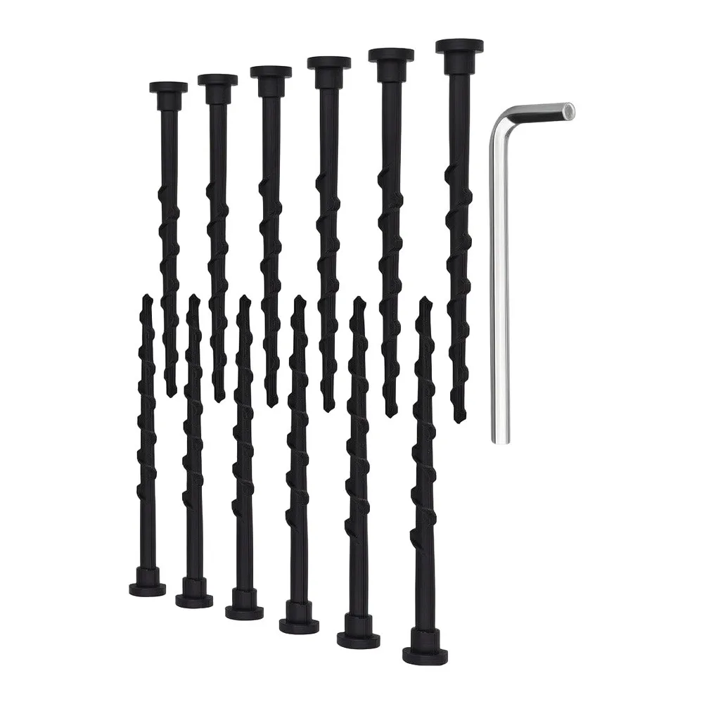 12 Pack Ground Screws 14Cm Hex Key Long Ground Screws For Robotic LawnMower Charging Station Ground Anchoring Garden Tool Part