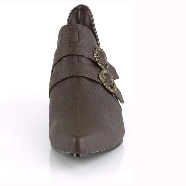 Vintage Średniowieczne Renesansowe Pirackie Kolonialne Buty Steampunk Wiktoriańskie Dworskie Męskie Skórzane Loafersy Halloween Cosplay