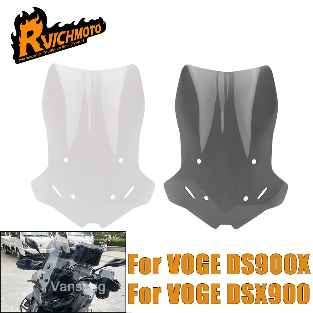 WindScreen Motorcycle Heightening And Widening Windshield Wind Shield Screen Screen Protector For LONCIN For VOGE DS900X DSX900