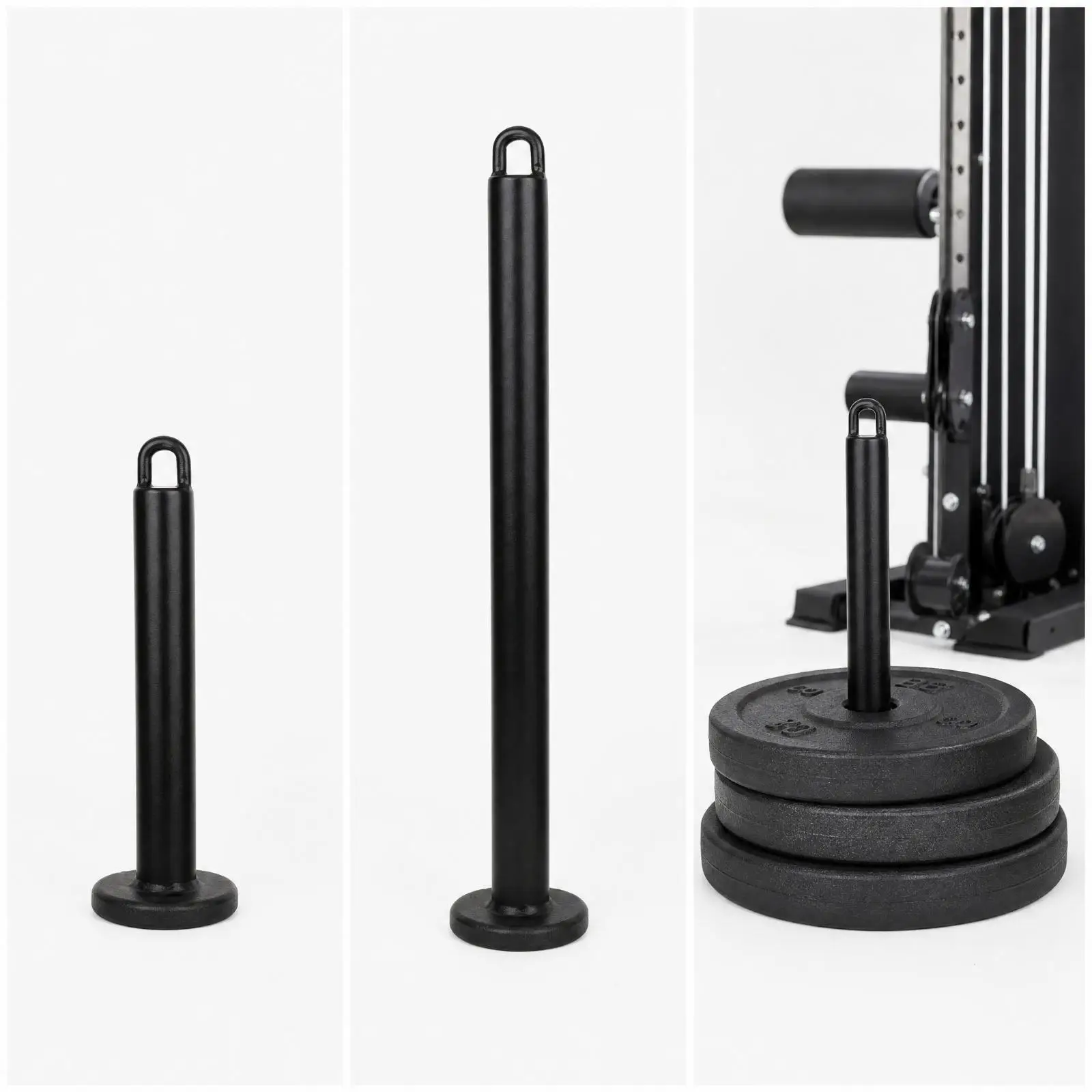 25 Mm Dumbbell Plate Loading Post Vertical Steel Weight Disc Post Home Gym for Back Training Station, Cable Machine Setup