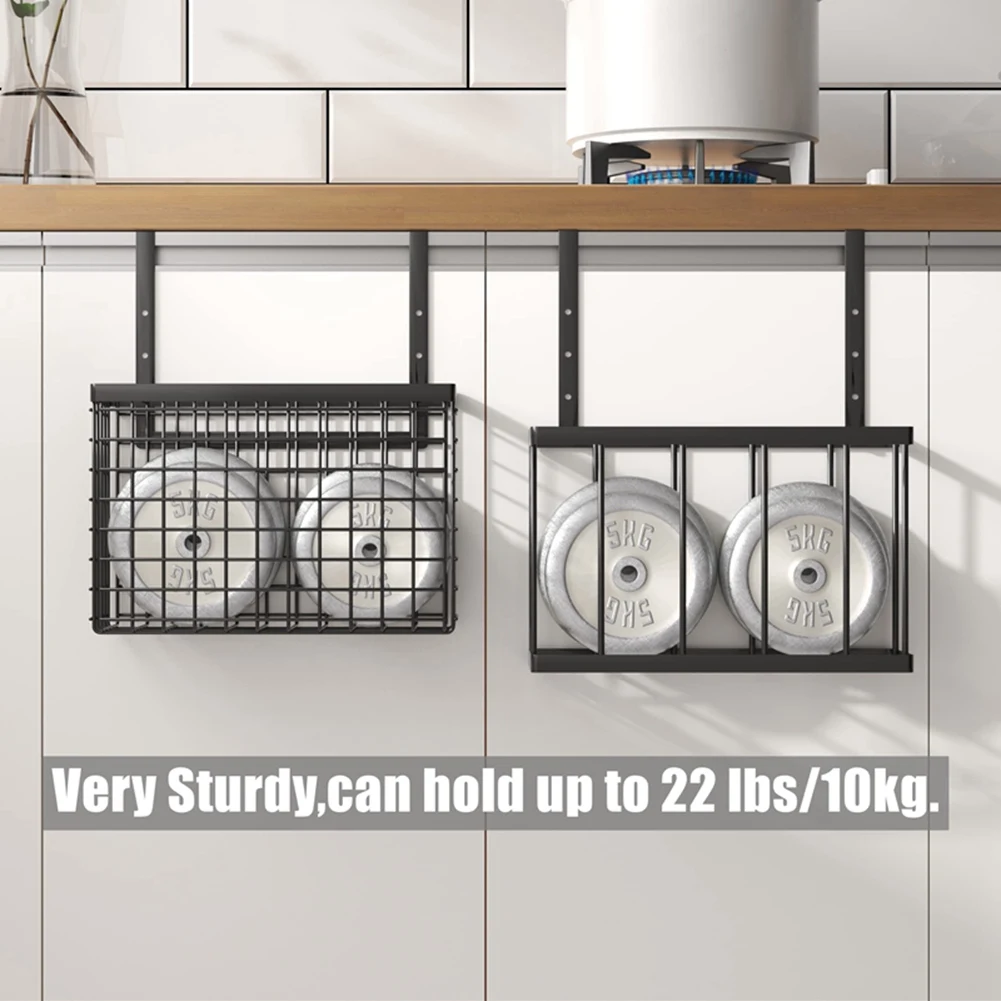 -FDDT 2PCS Cabinet Door Organizer With Towel Bar, Over The Cabinet Door Storage Black Sink Drying Rack