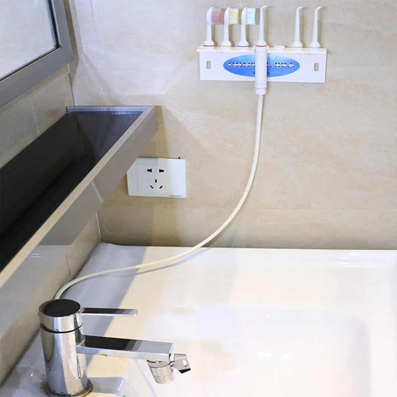 SPA Faucet Water Dental Flosser Oral Irrigator Jet Interdental Brush Tooth Toothbrush Cleaning Cleaner Whitening