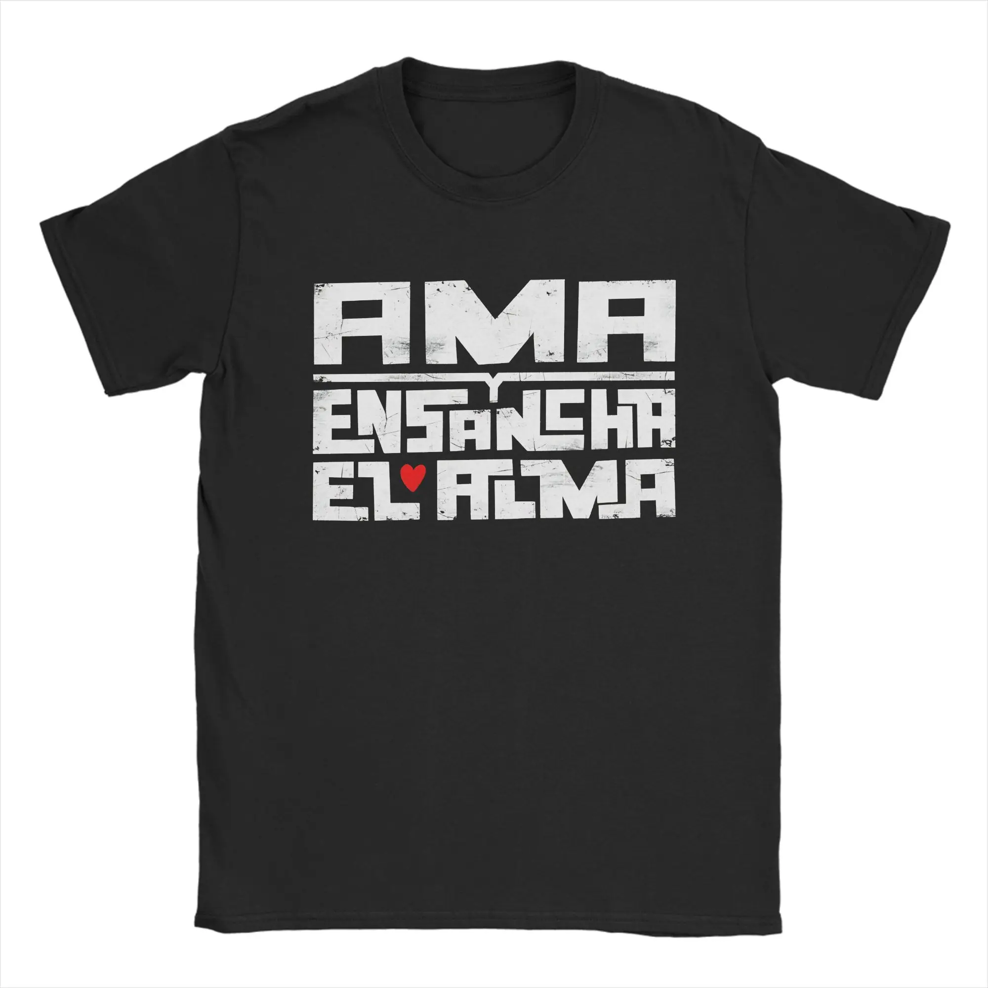 Extremoduro Ama Y Ensancha El Alma Cotton T-Shirt For Couple Beach Streetwear T Shirts O-Neck Leisure Tee Shirt Clothes