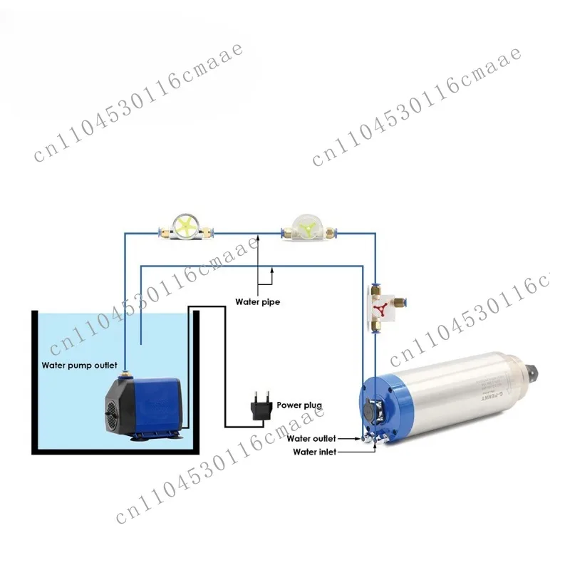 Industrial machinery Quick interface Water pump Chiller Cooling system Indicator Water flow meter