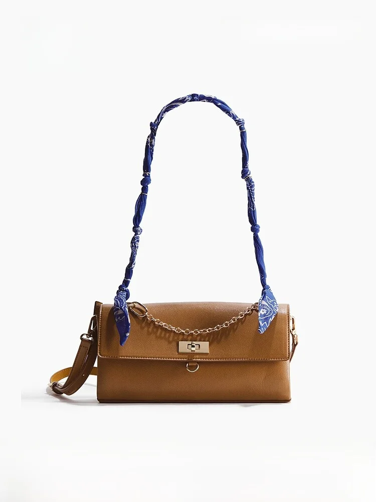 H&M Summer New Women's Scarf Details Crossbody Bag 1331261 Fashionable Chain Bag Ladies Handbag Stylish Bag for Women