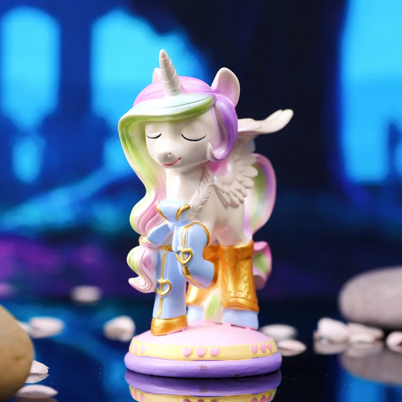 Little Ma Baoli Blind Box Trendige Spielzeugfiguren Niedliche Puppen Spielzeug Kleine Ornamente Kindergeburtstagsgeschenke Einhörner