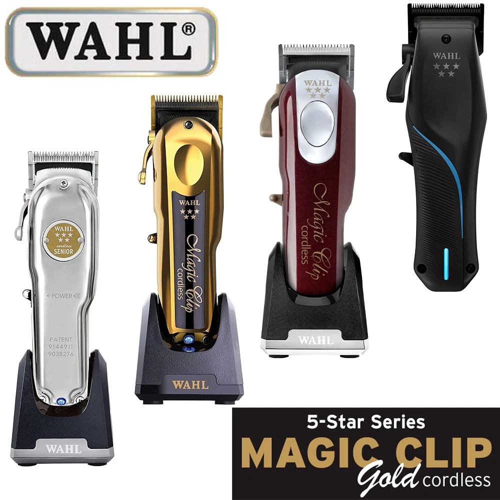 

Профессиональная машинка для стрижки волос Wahl Vapor 8148 Magic Clip Senior Barber, беспроводная машинка для стрижки волос, триммер для волос и бритва с фольгой для парикмахеров и стилистов