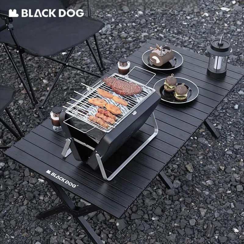 Naturehike BLACKDOG Egg Roll Table Aluminum Alloy Camping Folding Table For Outdoor Fishing Dining Table Portable Furniture