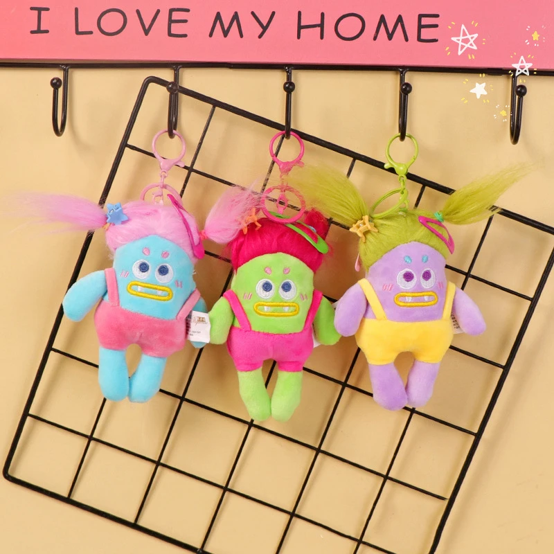 Nieuwe Netflix Lelijke Kleine Monster Pluche Pop Sleutelhanger Creatieve Grappige Cartoon Knuffel Rugzak Hanger Paar Geschenken