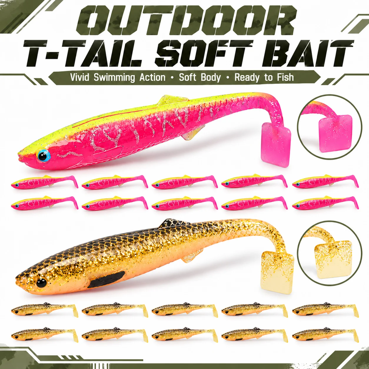 Fishing Lure Soft Plastic - Мягкая приманка для рыбалки на открытом