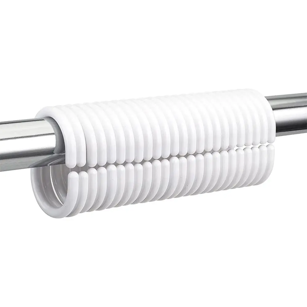 C Type Plastic Bathroom Accessories Hanging Replacement Curtain Rings Hooks Rings Curtain Hook Loop Clip