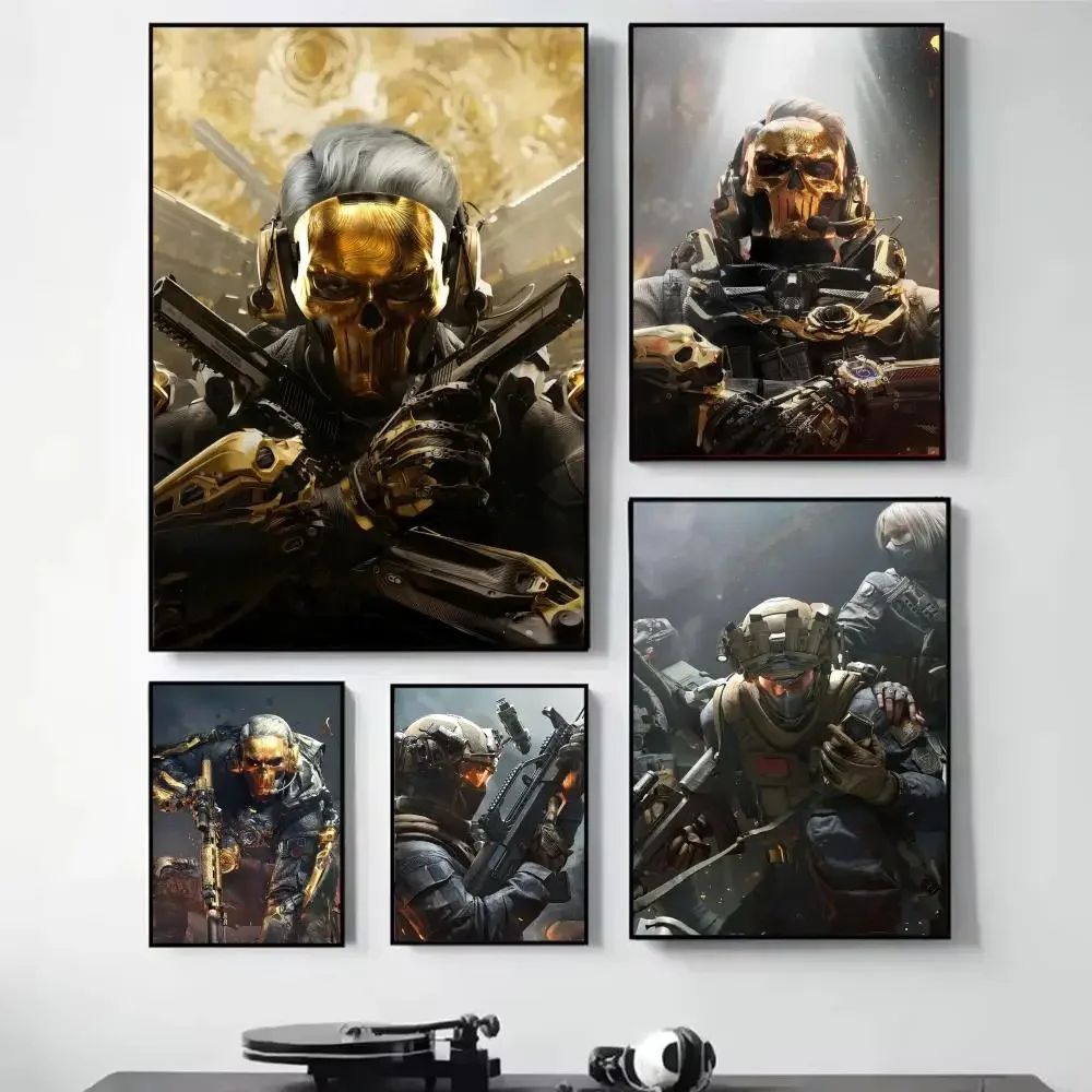 D-Delta F-Force H-Hawk Ops Painting Calligraphy Self Adhesive Wall Art Waterproof Print For Bedroom  Hallway Home Decor