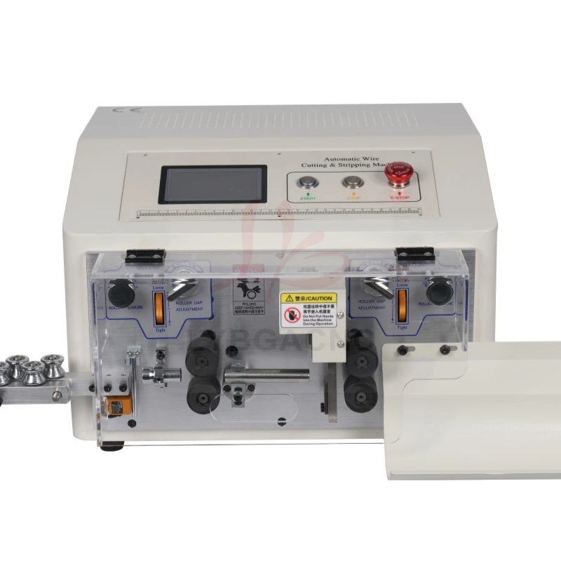 SWT-608-MAX1-4S Automatic Peeling Wire Stripper Stripping Cutting Machine 0.2 To 25mm2 500W 4 Wheels Drive Touch Screen Control