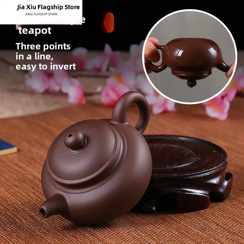 

Фиолетовый глиняный чайник ручной работы, керамический чайный сервиз Gongfu, маленький чайник для заваривания чая, древний горшок Sle Xiu, фильтрованный горшок для заливки чая