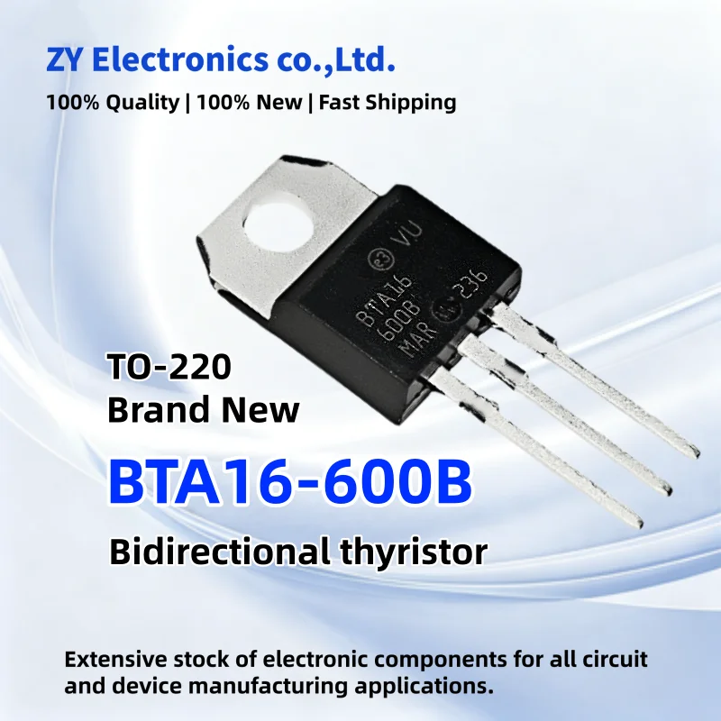 10-20-50-100PCS New BTA16-600B BTA16 600B BTA16-600 BTA16 TO-220 Bidirectional thyristor Triac
