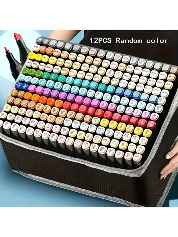 Professional Permanent Sketch Markers – Colored Dual-Head Set for Art Illustrations & School Supplies