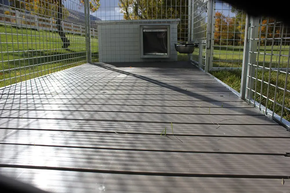 Raised Dog Kennel Run Tile Deck Flooring (10' X 12')