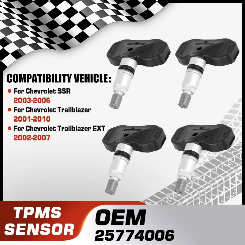 

TPMS Tire Pressure Monitor Sensor For Chevrolet SSR 2003-2006 Chevrolet Trailblazer 2001-2010 Chevrolet Trailblazer 2001-2010