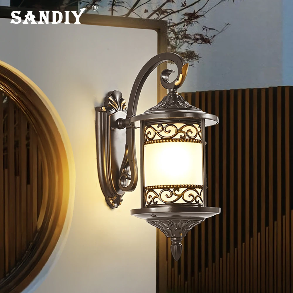 

SANDIY Outdoor Waterproof Wall Lights Exterior Wall Lights Villa Corridor Patio Balcony Lights Garden Gate Exposed Table Lamps