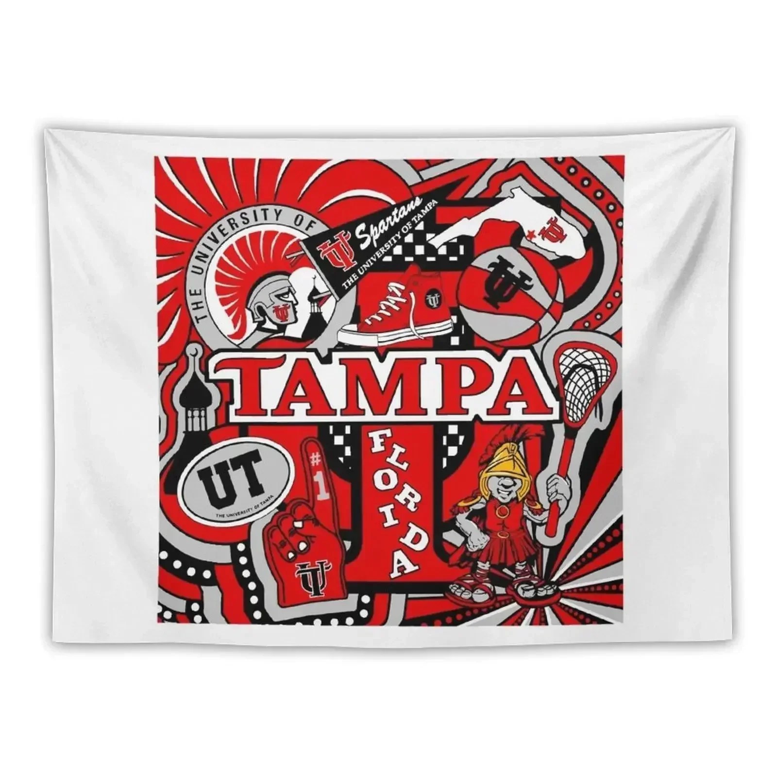 Tampa Collage Tapestry Wallpapers Home Decor Decoration For Bedroom Tapestry