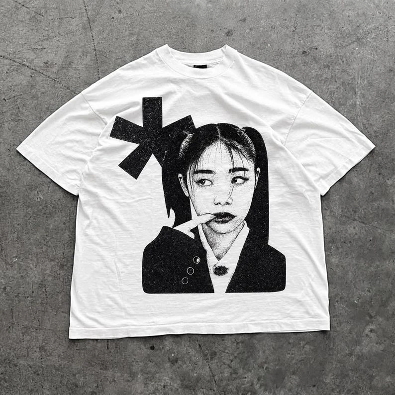 Y2K Grunge Graphic Tee Baggy Streetwear Shirt, Grillz, Streetwear Graphic Tee, Premium Graphic Tshirt