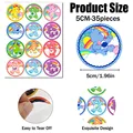 Round 5CM-35pcs