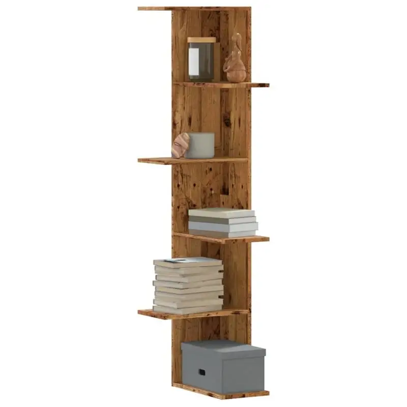 Estante De Esquina Con Aspecto De Madera 36.5X36.5X140Cm Fácil De Limpiar Alta Calidad — -77%, 166.57€ Coupon, from 49.75€ – 77% descuento – €49.75