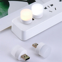Mini USB Night Light 1-10Pcs LED Warm White Eye Protection Reading Light USB Plug Computer Mobile Power Charging LED Night Lamp