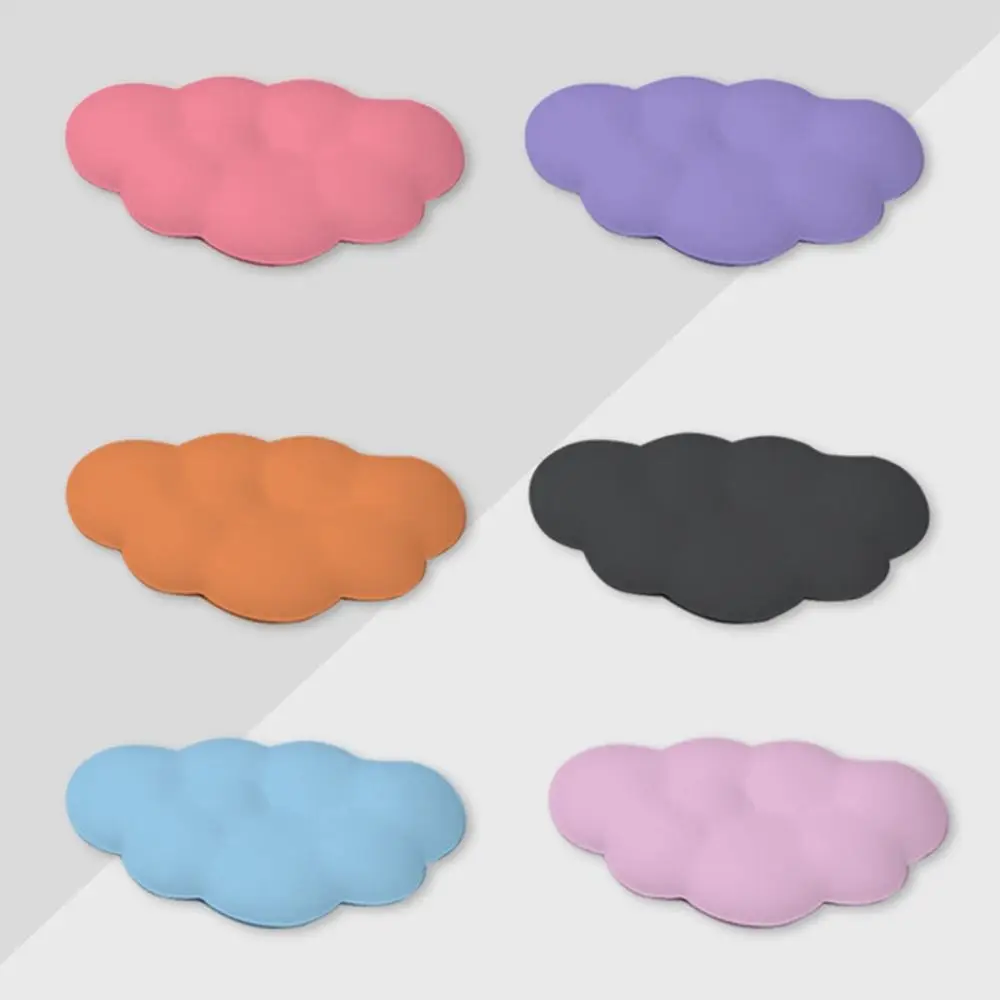 

Cushion Cloud Shaped Keyboard Wrist Rest Pad Memory Cotton Waterproof Mouse Pad PU Leather Soft Surface Wristband Mouse Mat Home