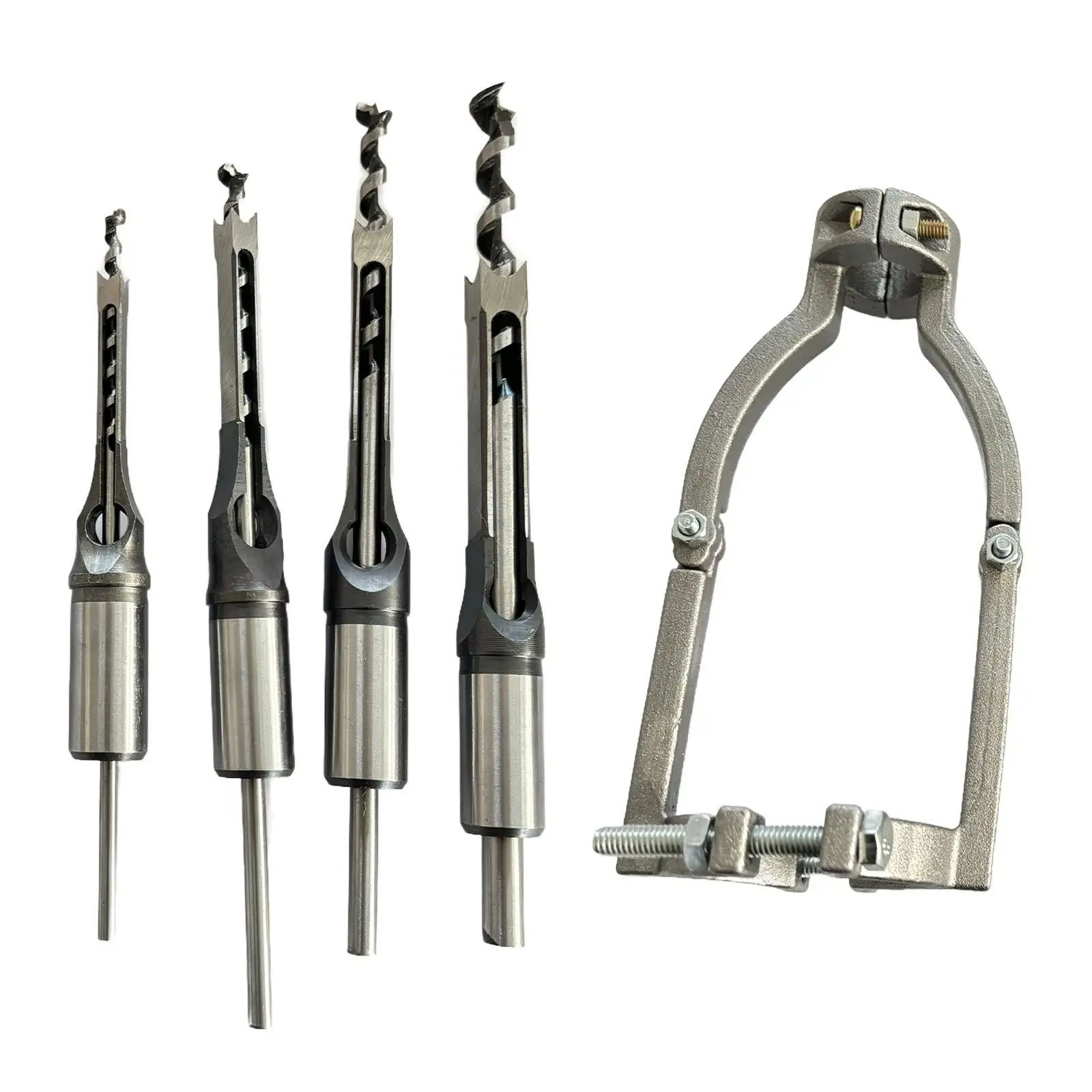 Drill Bit Adapter Steel Square Hole Converter Bench Drill Attachment Drill Accessories for Woodworking
