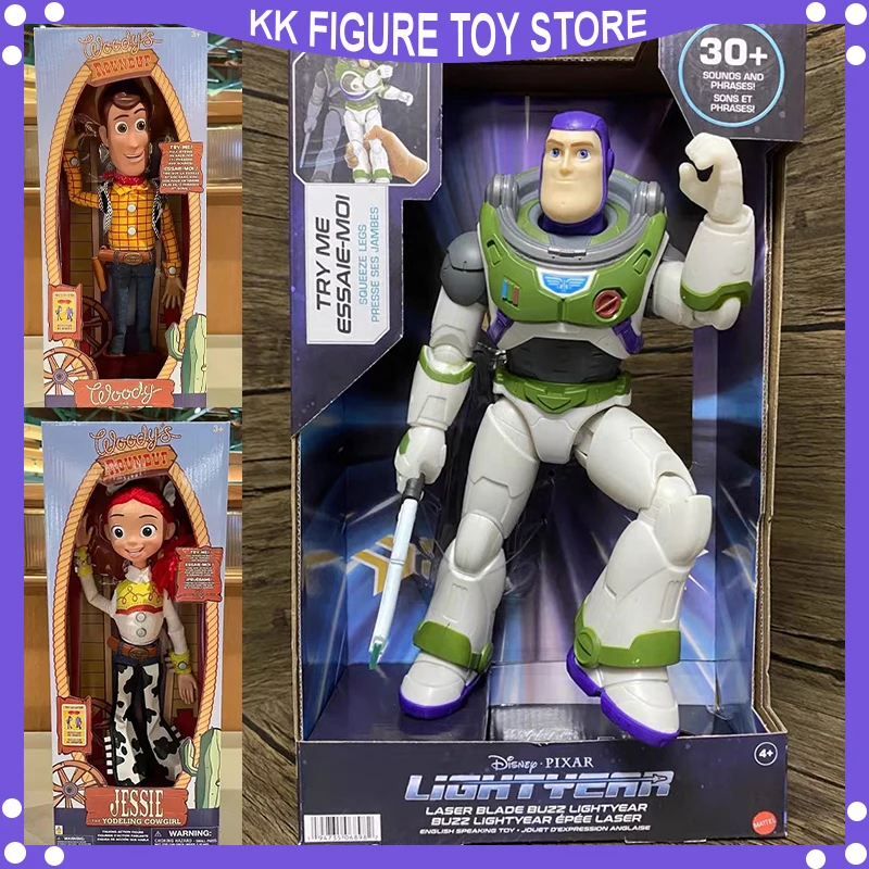 Disney Toy Story 4 Talking Woody Buzz Lightyear Jessie Rex  Action Figures Anime Decoration Collection Figurine christmas Gift