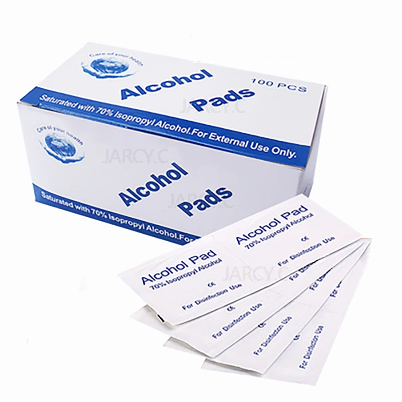 Alcohol Wipes 100 Pieces Containing 75% Antibacterial Cleansing Skin Care Wipe Accessories Jewelry Outdoor Special Equipment